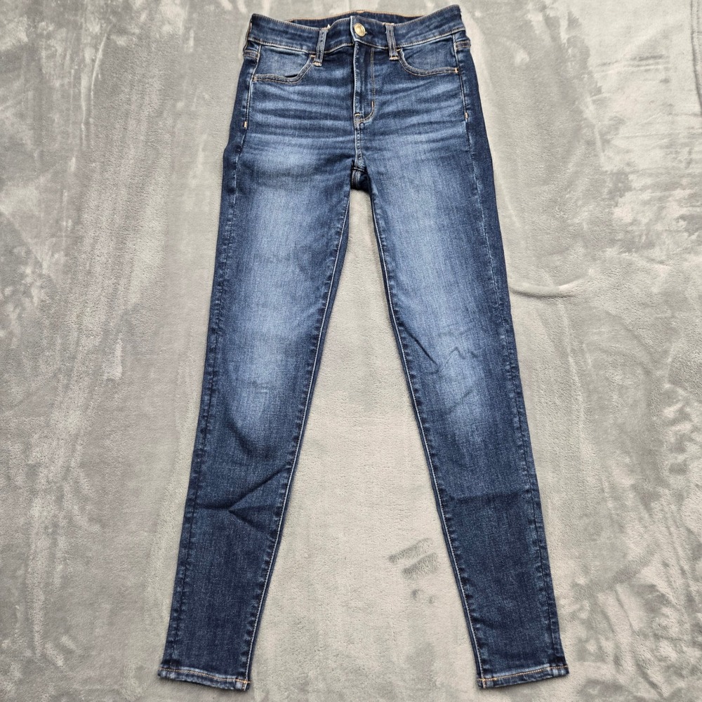 American Eagle Ne(x)t Level Stretch Skinny Jeans Denim Womens Size 4 Regular